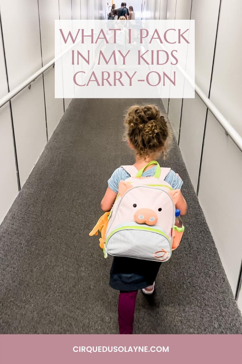 What to Pack in Your Carry-On Bag When Flying with Kids